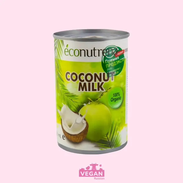 Кокосовое молоко 17% Econutrena 400 мл