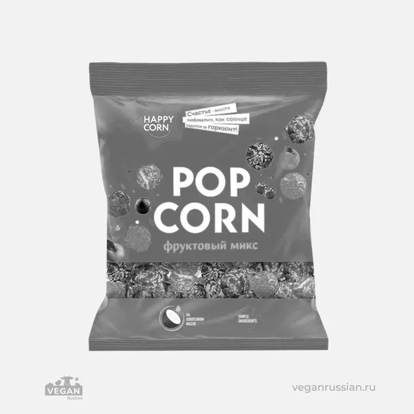 Архив: Воздушный попкорн фруктовый микс HAPPY CORN 85 г