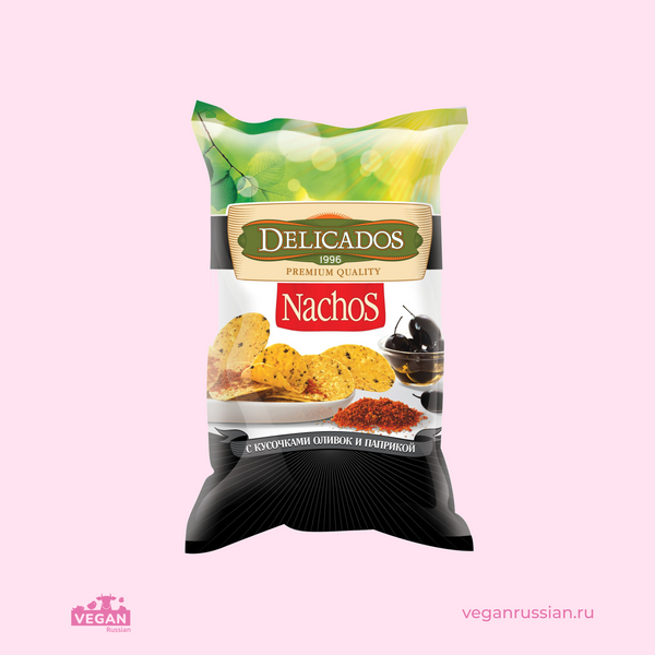 Начос оливки-паприка Delicados 75 г