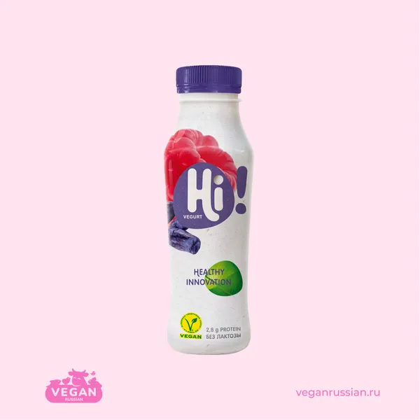 Питьевой йогурт с малиной и жимолостью Hi 270 г
