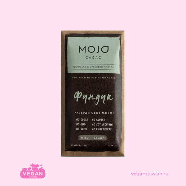 Шоколад горький фундук Mojo Cacao 65 г
