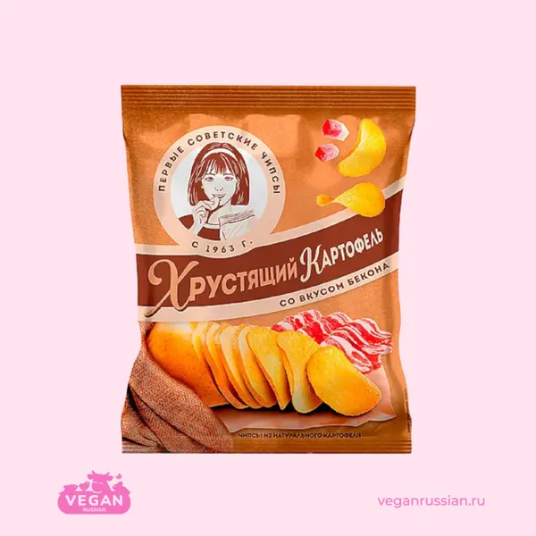Чипсы со вкусом бекона Хрустящий картофель 160 г