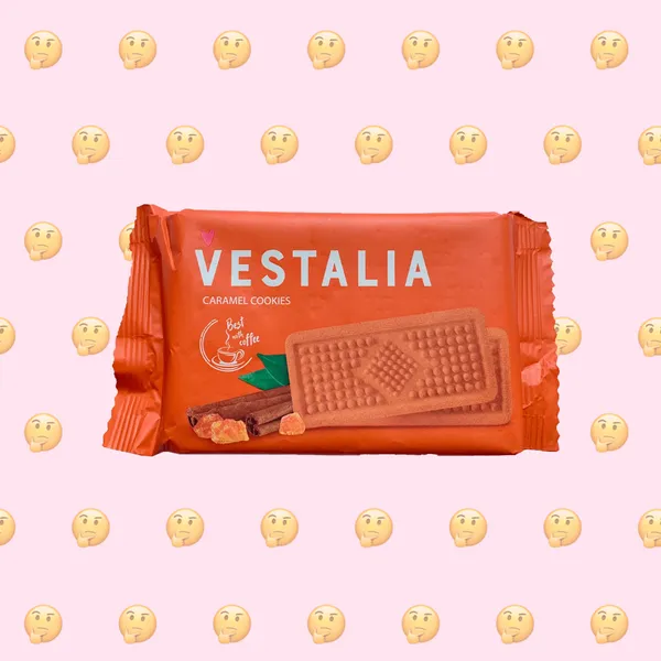 Веганское ли печенье карамельное Vestalia?