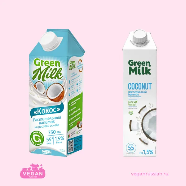 Кокосово-рисовое молоко Green Milk 0,75-1 л