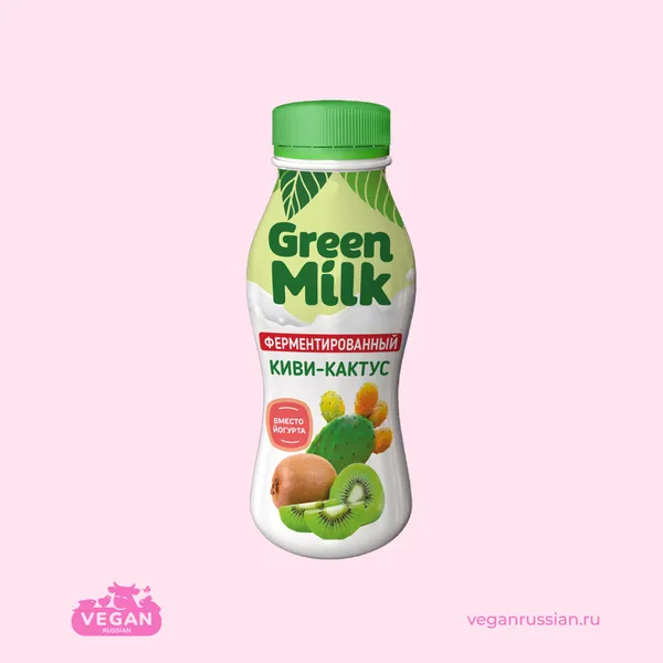 Напиток ферментированный соевый Киви-кактус Green Milk 0,25-1,5 л
