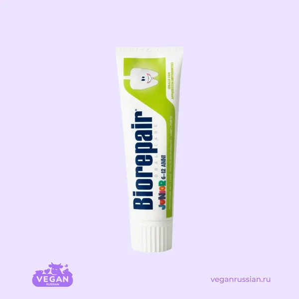 Детская зубная паста с экстрактом сладкой мяты Junior Biorepair 75 мл