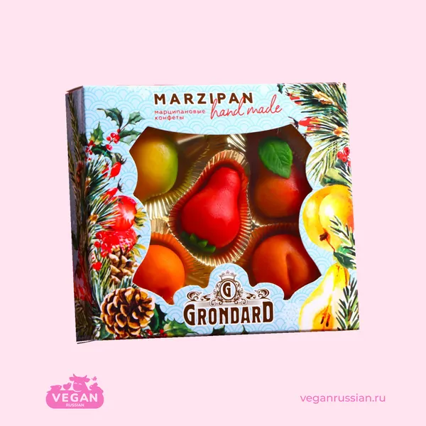 Конфеты марципановые фрукты Миндальное лакомство GrondarD 100 г