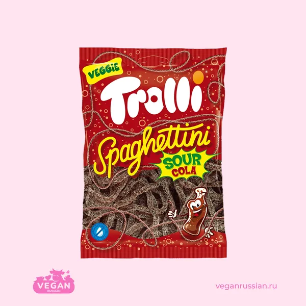 Мармелад жевательный кислый Кола Spaghettini Trolli 100 г