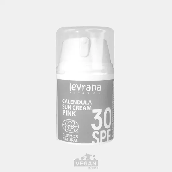 Архив: Солнцезащитный крем для лица и тела Календула 30 SPF PINK Levrana 100 мл