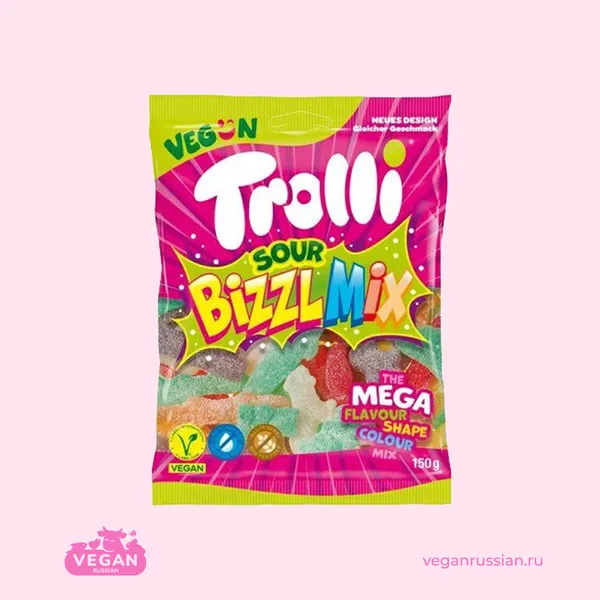 Мармелад Sour Bizzl Mix Trolli 150 г