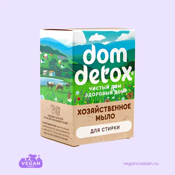 Мыло хозяйственное для стирки Dom Detox Мануфактура Дом Природы 125 г