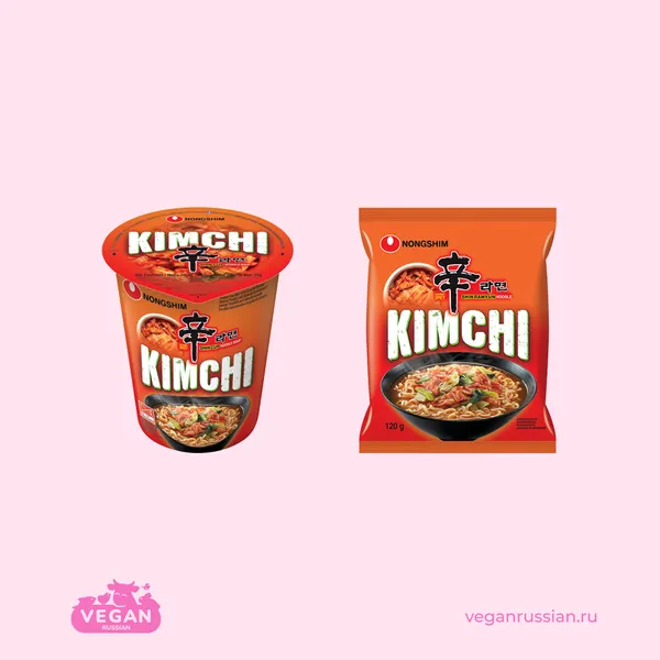 Лапша быстрого приготовления Kimchi Nongshim 75-120 г