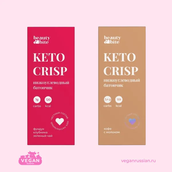 Батончик низкоуглеводный Keto Crisp Beauty Bite 35 г (список)