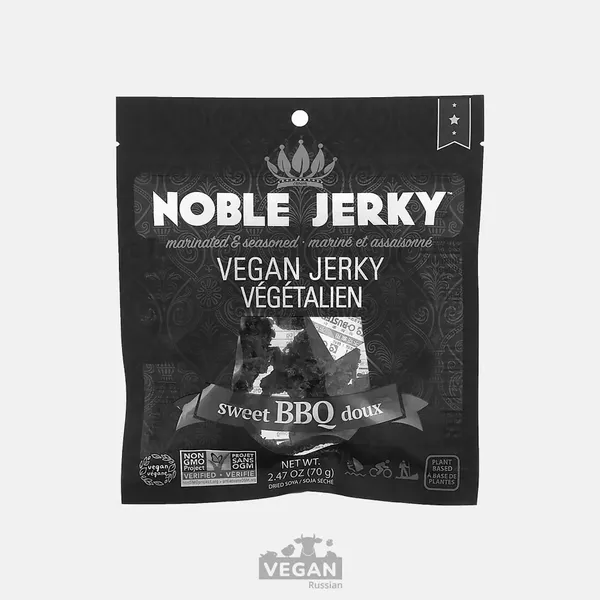Архив: Джерки со вкусом сладкий барбекю Noble Jerky 70 г