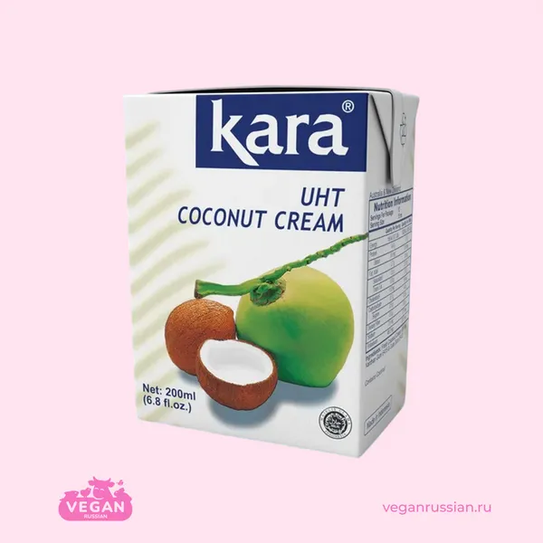 Кокосовые сливки 24% Кara 200 г