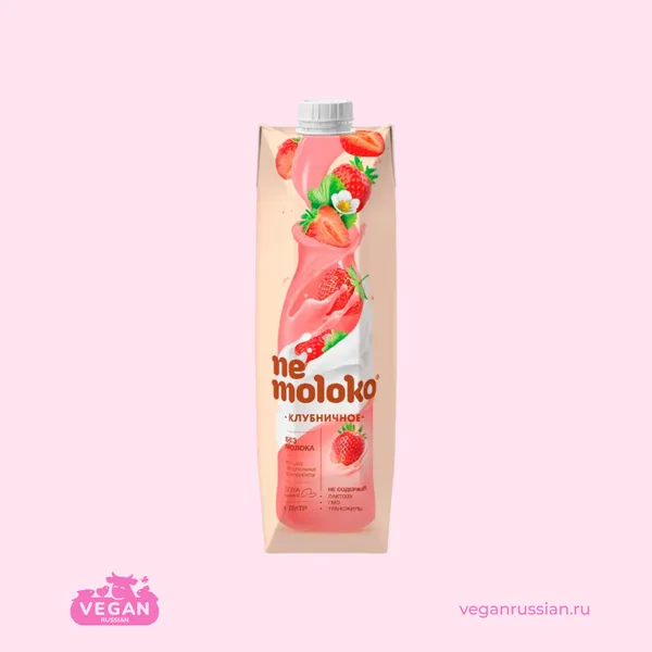 Напиток соевый клубничный Nemoloko 1 л