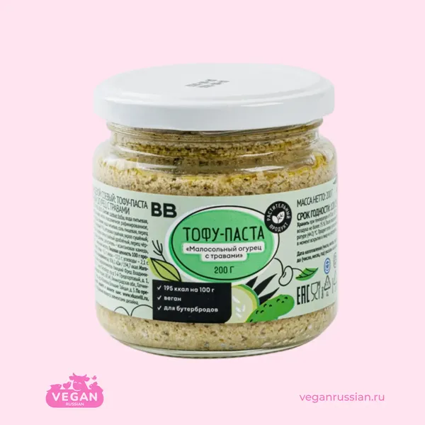 Тофу-паста Малосольный огурец с травами ВкусВилл 200 г
