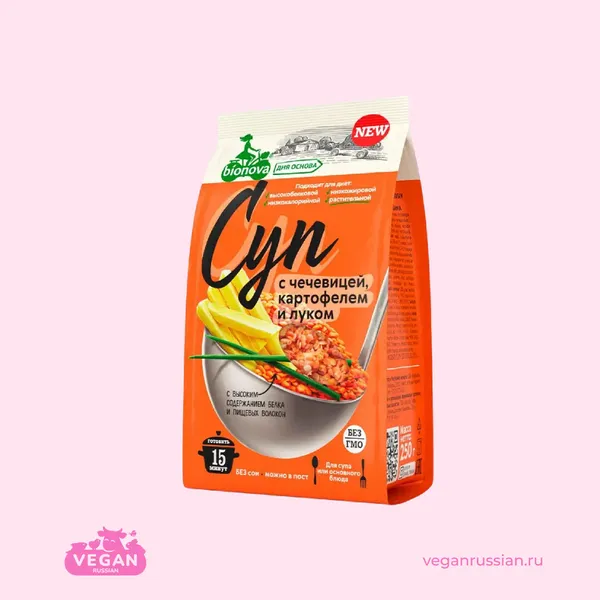 Смесь с чечевицей, картофелем и луком Bionova 250 г