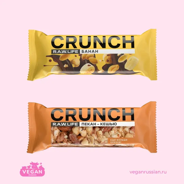 Ореховый батончик без глютена Crunch R.A.W.LIFE 30 г (список)