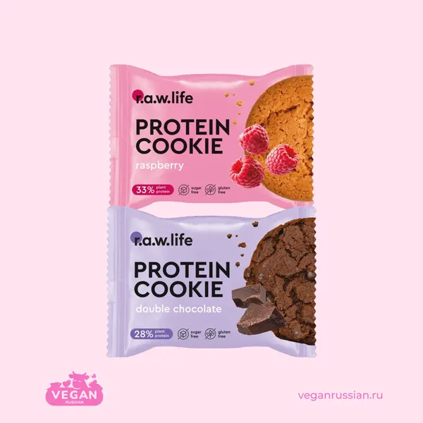 Печенье протеиновое без глютена R.A.W. Life 37 г (список)