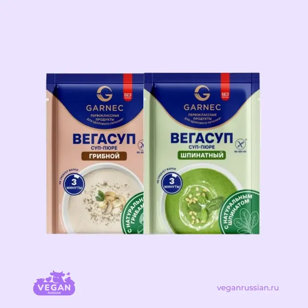 Суп-пюре без глютена Вегасуп Гарнец 20 г (список)