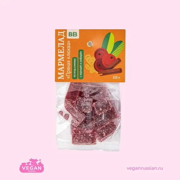 Мармелад Пряная клюква ВкусВилл 125 г