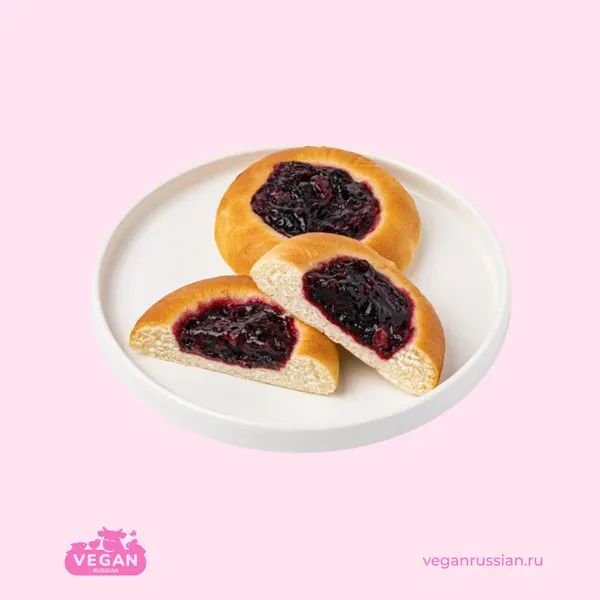 Булочки-кругляшки с ягодной начинкой ВкусВилл 170 г