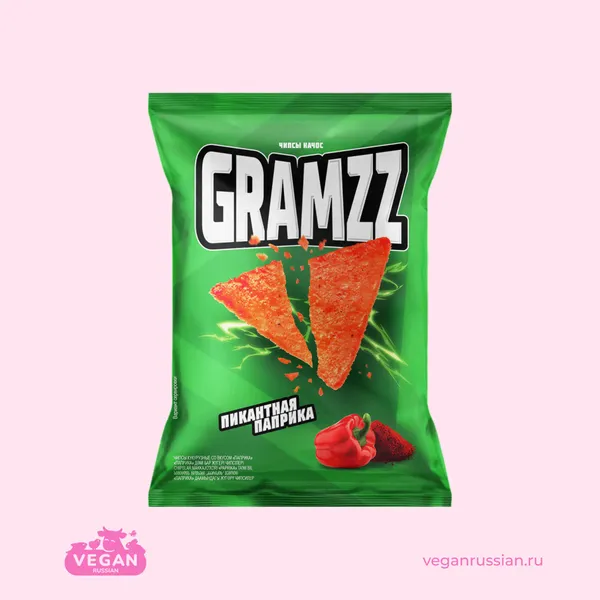 Чипсы кукурузные начос со вкусом паприки Gramzz 55 г