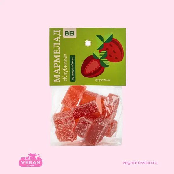 Мармелад фруктовый Клубника ВкусВилл 125 г