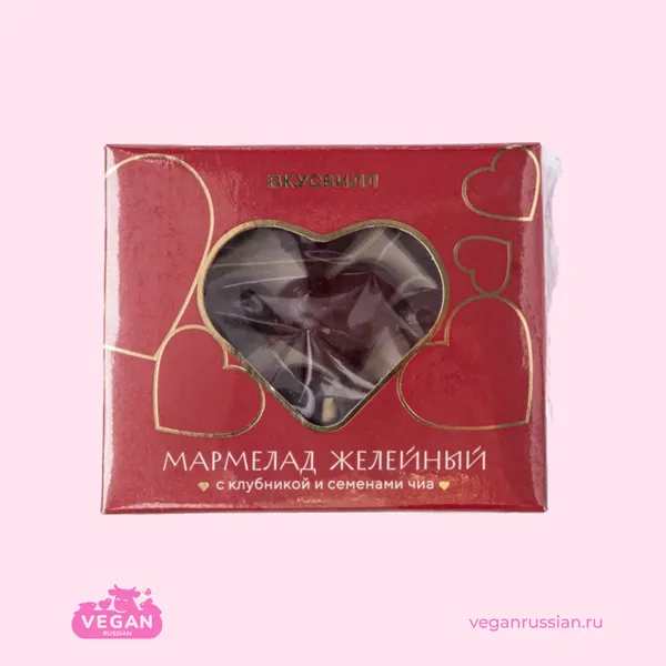Мармелад желейный с клубникой и семенами чиа ВкусВилл 95 г