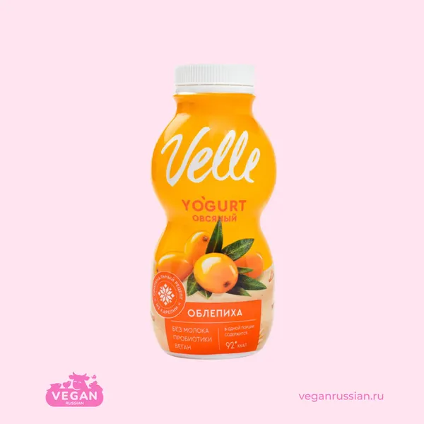 Йогурт овсяный питьевой Облепиха Velle 230 мл