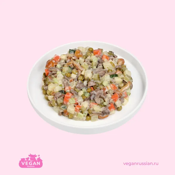 Салат Оливье с жареными шампиньонами постный Ресто Шик 200 г