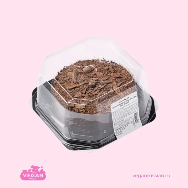 Торт постный Трюфель с бананом ВкусВилл 600 г