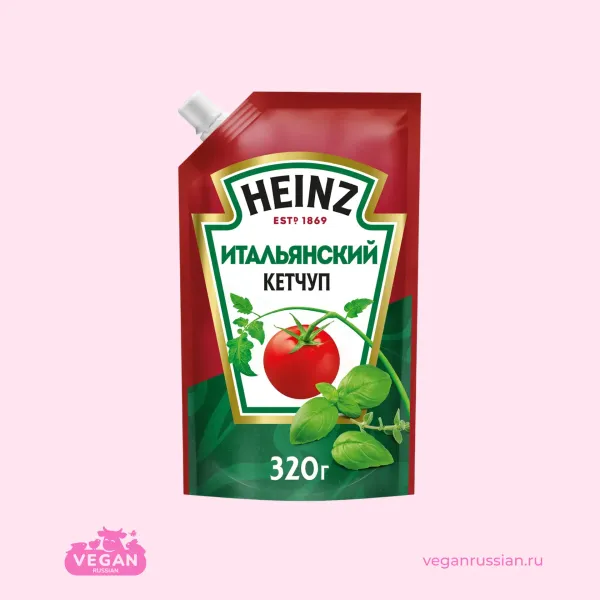 Кетчуп томатный Итальянский Heinz 320-800 г