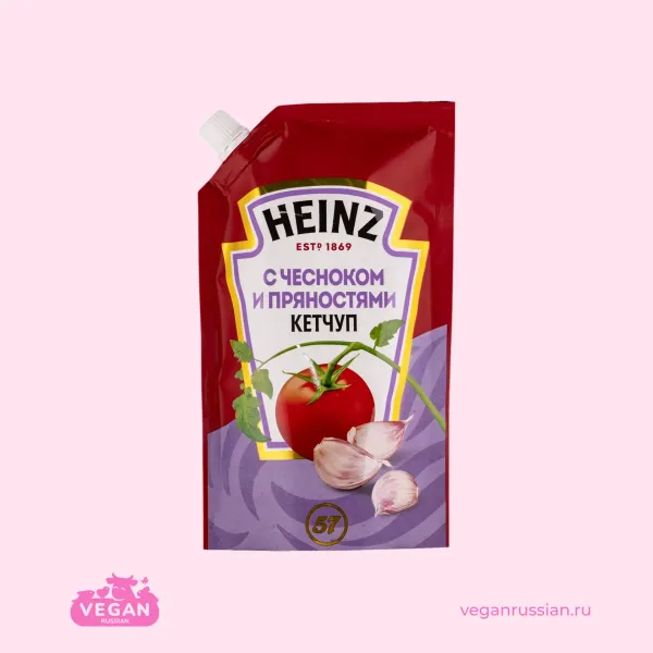 Кетчуп томатный с чесноком и пряностями Heinz 320-800 г
