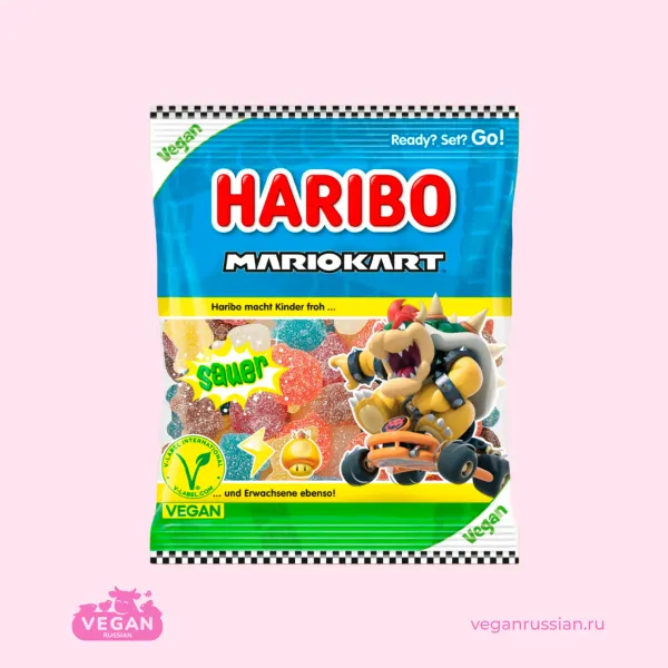 Мармелад кислый Mario Kart Haribo 160 г
