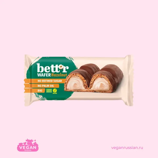 Батончик вафельный Фундук и какао Bett'r 33 г