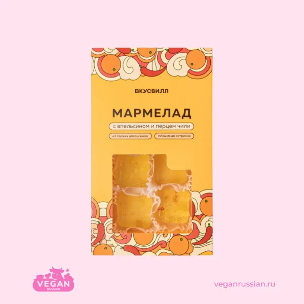 Мармелад с апельсином и перцем чили ВкусВилл 110 г