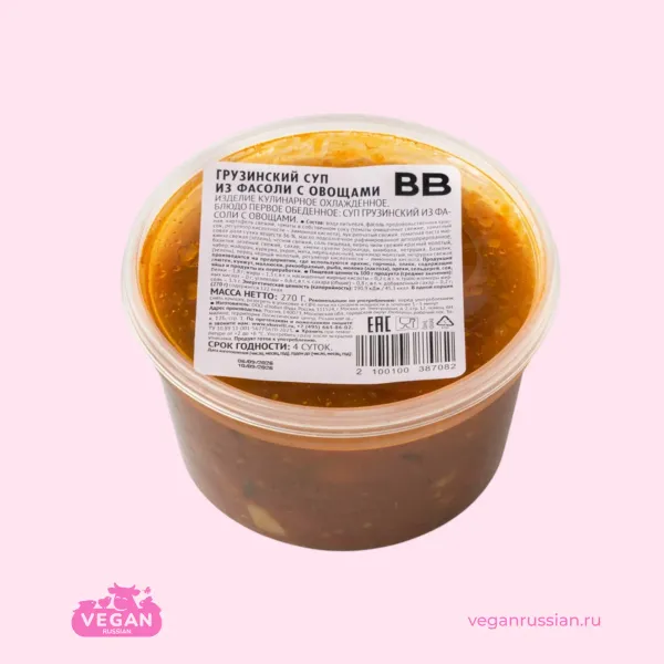 Грузинский суп из фасоли с овощами ВкусВилл 270 г